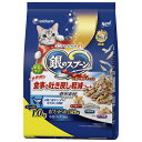 贅沢素材バラエティ 食事の吐き戻し軽減フード　まぐろ・かつお・白身魚味に天然小魚・かつお節・まぐろ味フレーク添え　1.0kg