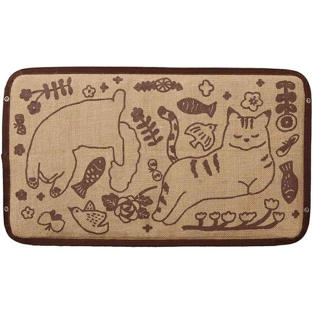 在庫処分 【ボンビ】 ニャちゅらるスクラッチ 爪とぎ ブラウン