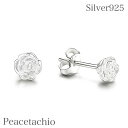 【金属アレルギー対応】 セカンドピアス ピアス シルバーピアスSilver925 シルバー カメリア ホワイト クリア フラワー 花プレゼント ギフト ケース付