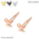 ピアス シルバーピアス シルバー Silver925 ハート シンプル ケース付 Peacetachio