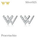 \0のつく日!限定価格/《金属アレルギー対応》ピアス シルバーピアスSilver925 シルバーW ダブル プレゼント プチギフト 贈り物 収納ケース付