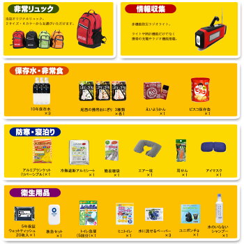 SAFETYFIRST最新版防災セット一人用49点防災士と被災者共同考案防災グッズセット3日間安心避難セット防災セット家族1人用非常持ち出し袋リュック大容量中身防災用品災害グッズ3日分非常食セットアルファ米パン保存水非常用簡易トイレ防災頭巾