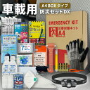 【 10/20限定 確率1/2 最大100%P還元 】 車載用防災セットDX A4ボックスタイプ 防災セット 防災グッズ 非常用持ち出し袋 運転中 車 渋滞 避難 長期保存 地震 災害 ハンマー 車中泊 帰宅困難者 防災士監修 災害対策 防災用品 携帯トイレ EVERSAFE CARDXA4