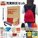 【 10/20限定 確率1/2 最大100%P還元 】 充実A4防災セット 1人用 非常用持ち出し袋 防災グッズ ナップサック コンパクト A4ボックス 非常食 カンパン 保存水 簡易トイレ オフィス防災 分散備蓄 災害対策 迅速避難 EVERSAFE A4J2