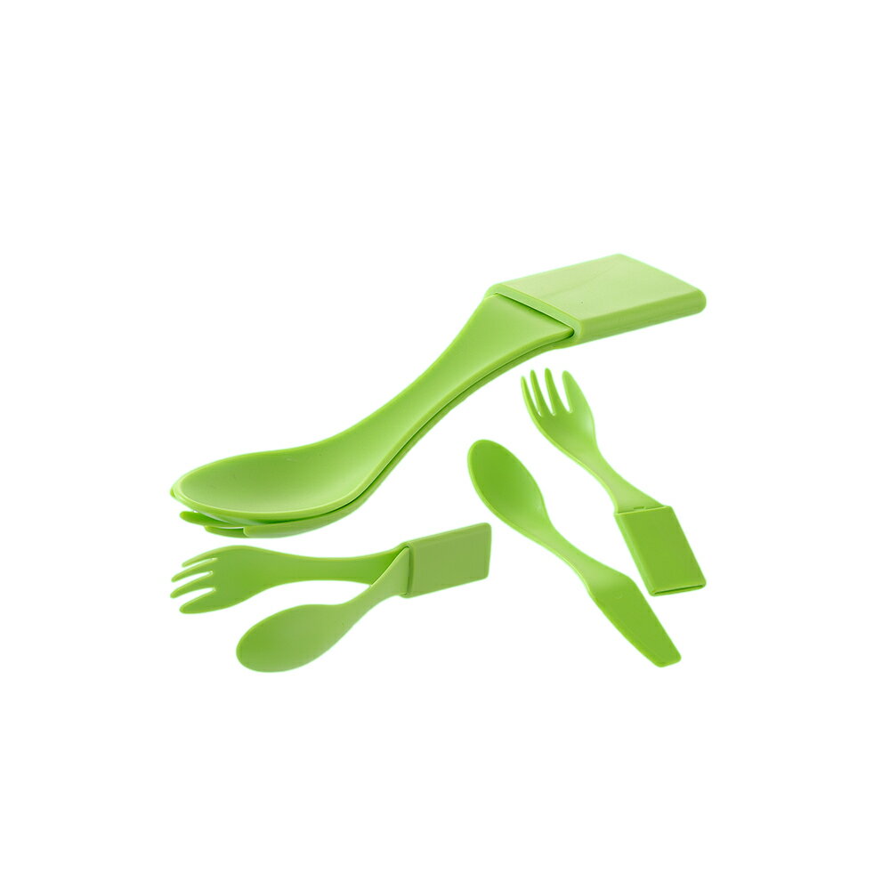 【メール便OK(5個まで)】多機能アウトドア・ツールセット 収納便利でスプーン・フォーク・ナイフ・トングにもなる4Way! (アウトドア キャンプ 用品 登山 旅行 スポーツ BBQ 非常食セット用 災害備蓄品 防災グッズ 防災セット 保存食用)