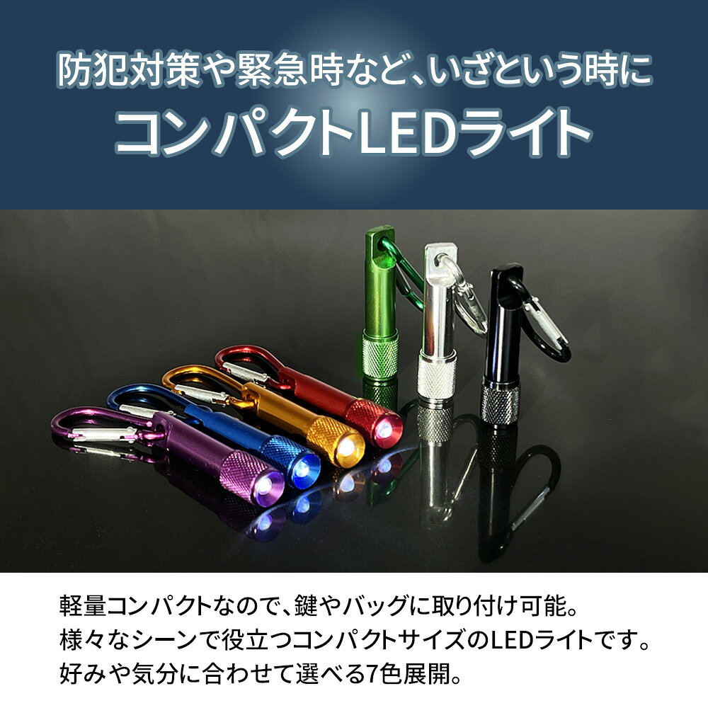 カラビナ付 アルミLEDライト ミニライト ハンディライト LED 緊急避難 救助信号 災害 防災グッズ 小型軽量 防災セット アウトドア 防災用品 備蓄用 防犯 夜間 簡単操作 CAL01 EVERSAFE (メール便30個まで) peaceup-10021941 防災用品・災害対策 ピースアップ サンプル画像2