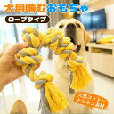 噛むおもちゃ 耐久性抜群 歯みがき効果 犬用噛むおもちゃ玩具 犬用おもちゃ ロープ 犬ロープおもちゃ 中型犬 大型犬 ペット用 丈夫 天然コットン 犬用ロープ玩...