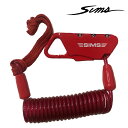 SIMS LEASH AND LOCK RED SNOWBOARD シムス リーシュ アンド ロック リーシュコード キーロック ケーブルロック レッド スノーボード 日本正規品 その1