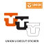 UNION U DIECUT 6.5inch ユニオン ダイカットロゴ スノーボード ユニオン ステッカー ブラック ホワイト オレンジ 日本正規品 2021-22 2022 2023