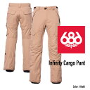 2022-23 686 INFINITY INSULATED CARGO PANT Khaki Snowboards Wear シックスエイトシックスインフィニ...
