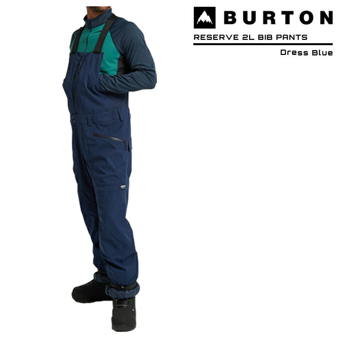 2022-23 BURTON RESERVE 2L BIB PANTS Dress Blue バートン リザーブ 2レイヤー ビブパンツ スノーボード ウエアー 2023 日本正規品 予約商品