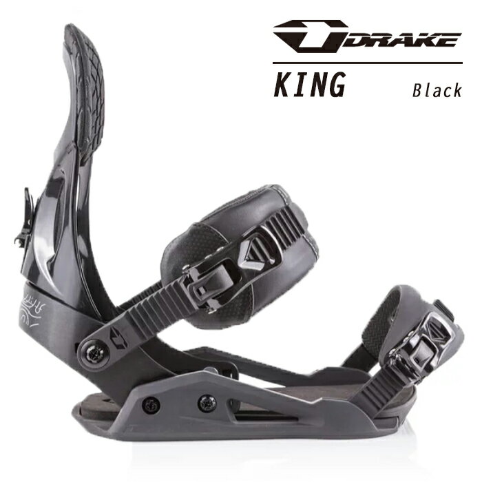 2022-23 DRAKE KING Black スノーボード バインディング ビンディング ドレイク キング ブラック 2023 BINDINGS 日本正規品 型落ち アウトレット