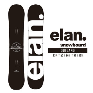 2022-23 ELAN OUTLAND BLACK スノーボード 板 レディース メンズ エラン アウトランド ブラック 黒 ダブルキャンバー グラトリ 2023 日本正規品