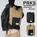 スノーボード ウエアー バッグ ケース ランドリーバッグ PRKS SNOWBOARD WEAR BAG CASE Black / Khaki メンズ レディー...
