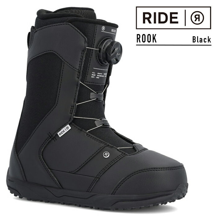 2022-23 RIDE ROOK BLACK メンズ スノーボード ブーツ ライド ルーク ブラック ボア BOA BOOTS 2023 日本正規品