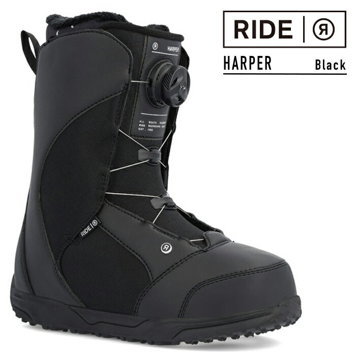 2022-23 RIDE HARPER BLACK レディース スノーボード ブーツ ライド ハーパー ブラック ボア BOA BOOTS 2023 日本正規品