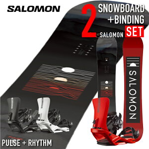 スノーボード 2点セット メンズ 2022-23 SALOMON PULSE RHYTHM サロモン パルス リズム 板 ビンディング バインディング 金具 2023 日本正規品