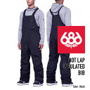 2023-24 686 MEN'S HOT LAP INSULATED BIB Black シックスエイトシックス ロクハチ スノーボードウェア メンズ ビブパンツ 2024 日本正規品 【Brand】 686（sixeightsix）はカルフォルニアのロスでオーナ兼デザイナーであるマイク・アキラ・ウェスト氏によって1992年に産声をあげる。斬新な発想から生まれるユニークかつ機能的なデザインは、彼の繊細で的確なビジネスセンスとロスのダウンタウンで養ったアーティスト感・スノー・スケートに対する強い情熱が融合したもので、よりストリートを意識した革新的かつハイクオリティーなアウターウェアーは、今では全米でトップ3に入るほどコアなユーザーからの支持を得ている。 【Details】 ・2-Layer infiDRY® 15K Fabric + DWR ・500D Horseshoe Hem™ ・500D Reinforced Inner Kick Panel ・Adjustable Elastic Shoulder Straps ・Air-Flo™ Inner Leg Vents ・Boot Gaiter and Boot Lace Hook ・Front Hand Pocket Inner Key Clip ・infiLOFT® 40g Insulation Legs and Shell Bib ・Pant Jacket Connect™ System ■MENS PNT OUTERWEAR FITGUIDE(単位cm) XS S M L XL XXL 適応身長 150-156 155-163 162-171 168-178 175-184 181-191 ウエスト 76-81 81-86 86-91 91-96 96-101 101-107 ヒップ 90-96 95-102 100-108 106-113 110-118 115-120 膝回り 48-50 50-52 52-54 54-56 56-58 58-60 裾回り 50-51 51-52 52-53 53-54 54-55 55-56 レングス 76-78 78-80 79-81 80-82 81-83 82-84 ※686はUSサイズ基準となっています。FIT GUIDEはメーカーが推奨するサイズの目安となりますが、実際に商品をご試着されることをお薦めいたします。商品によりサイズスペックが異なります。