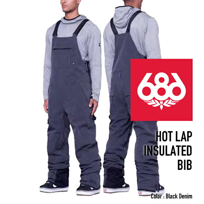 2023-24 686 MEN'S HOT LAP INSULATED BIB Black Denim シックスエイトシックス ロクハチ スノーボードウェア メンズ ビブパンツ 2024 日本正規品 【Brand】 686（sixeightsix）はカルフォルニアのロスでオーナ兼デザイナーであるマイク・アキラ・ウェスト氏によって1992年に産声をあげる。斬新な発想から生まれるユニークかつ機能的なデザインは、彼の繊細で的確なビジネスセンスとロスのダウンタウンで養ったアーティスト感・スノー・スケートに対する強い情熱が融合したもので、よりストリートを意識した革新的かつハイクオリティーなアウターウェアーは、今では全米でトップ3に入るほどコアなユーザーからの支持を得ている。 【Details】 ・2-Layer infiDRY® 15K Fabric + DWR ・500D Horseshoe Hem™ ・500D Reinforced Inner Kick Panel ・Adjustable Elastic Shoulder Straps ・Air-Flo™ Inner Leg Vents ・Boot Gaiter and Boot Lace Hook ・Front Hand Pocket Inner Key Clip ・infiLOFT® 40g Insulation Legs and Shell Bib ・Pant Jacket Connect™ System ■MENS PNT OUTERWEAR FITGUIDE(単位cm) XS S M L XL XXL 適応身長 150-156 155-163 162-171 168-178 175-184 181-191 ウエスト 76-81 81-86 86-91 91-96 96-101 101-107 ヒップ 90-96 95-102 100-108 106-113 110-118 115-120 膝回り 48-50 50-52 52-54 54-56 56-58 58-60 裾回り 50-51 51-52 52-53 53-54 54-55 55-56 レングス 76-78 78-80 79-81 80-82 81-83 82-84 ※686はUSサイズ基準となっています。FIT GUIDEはメーカーが推奨するサイズの目安となりますが、実際に商品をご試着されることをお薦めいたします。商品によりサイズスペックが異なります。