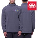 2023-24 686 TIOGA FLEECE PULLOVER Grateful Dead Rhino Grey シックスエイトシックス フリース プルオーバー ウェアー スノーボード スキー 2024 日本正規品