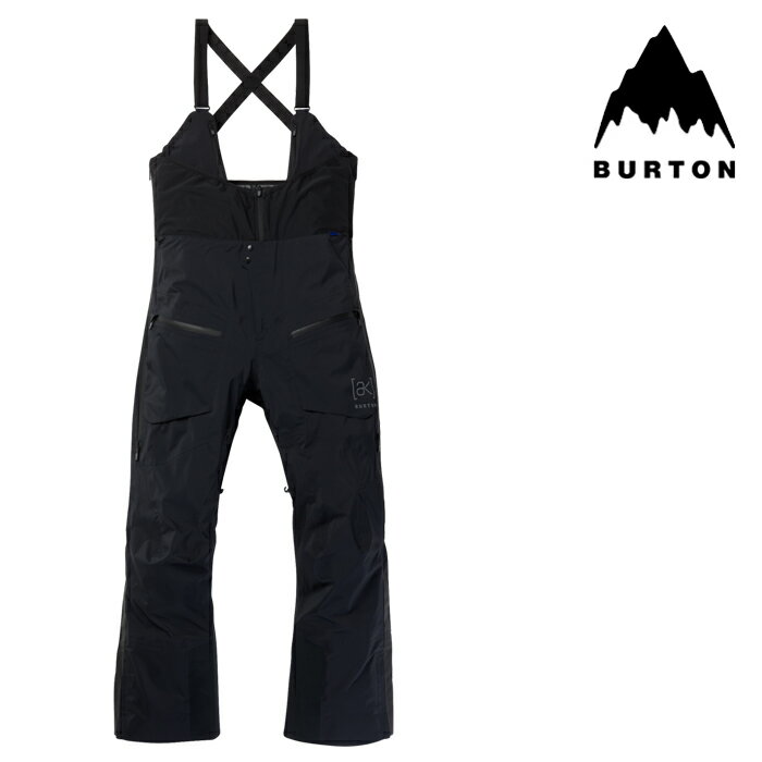 バートン ウェア パンツ 23-24 BURTON MEN S [AK] TUSK GORE-TEX PRO 3L HI-TOP BIB PANTS True Black メンズ 男性 ゴアテックス ビブパンツ スノーボード 日本正規品