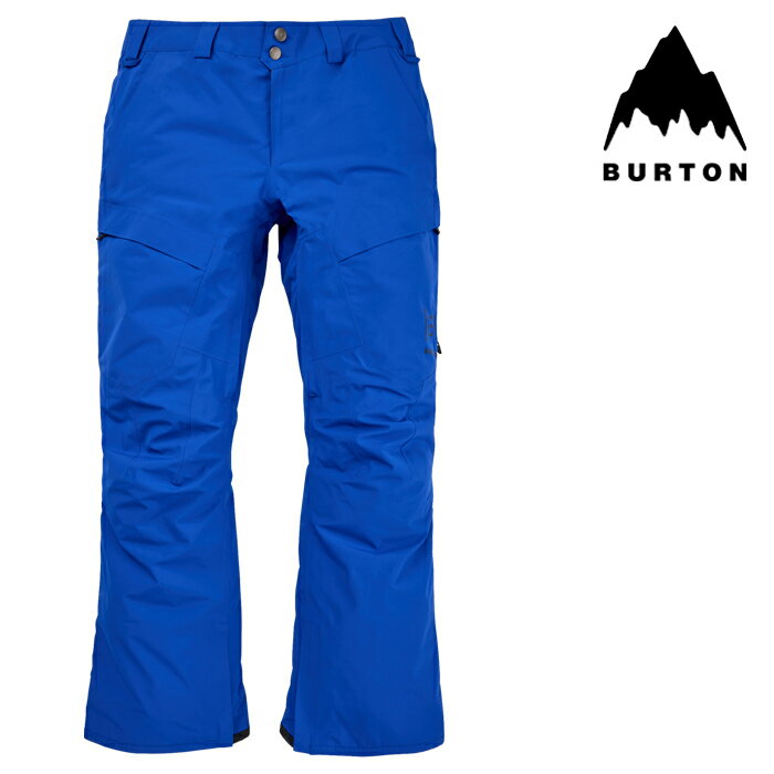 【Brand】 1977年ジェイク・バートン・カーペンターによって設立された"BURTON SNOWBOARDS"。バートンは、画期的なプロダクトライン、リゾートに対する草の根的努力、そしてトップレベルのチームライダーにより、スノーボードを裏山での遊び道具から、ワールドクラスのスポーツへと成長させることにおいて、極めて重要な役割を果たしてきた。現在バートンは、スノーボードギアとスノーボード・ライフスタイルに関連する業界トップのプロダクトをデザイン、製造。その中にはスノーボード、バインディング、ブーツ、アウターウェア、レイヤリングなどの他に、通年で活躍するアパレル、パック、バッグやアクセサリーなども含まれている。 【Details】 タフで軽いGORE-TEX素材のパフォーマンスと大口のベントで、快適な着心地が続きます。 非常にタフで、全ての縫い目にシームテープ加工が施されたメンズ Burton [ak] GORE-TEX スウォッシュ パンツは、ハイレベルな防水性と透湿性を持つGORE-TEX 2レイヤー素材採用の高性能パンツ。ハードな地形を攻めるライダーのことを考えて作られており、パフォーマンス重視のレギュラー立体裁断フィットや、膝の両側がジップで開いて素早いクールダウンを可能にするTest-I-Coolベントなども搭載。bluesign認証のGORE-TEX素材は、環境や製造過程に携わる人たちの健康と安全を考慮している証で、そんなプロダクトをサポートしたいと願うライダーに心の平穏をお届けします。さらに、右側のカーゴポケットには便利なツールスリーブも付いています。 ●Size Chart 単位換算値は全て概算値です。フィット感はスタイルや個人の好みにより異なる場合があります。 Men's Outerwear Size Chart サイズ XXS XS S M L XL XXL 腕の長さ（cm） 81.5 81.5-82 82.5-84 84-84.5 84.5-85.5 85.5-86.5 86.5-88.5 胸囲（cm） 81-86 86-93 93-99 99-104 104-109 109-117 117-127 ウエスト（cm） 69-74 74-79 79-84 84-89 89-94 94-102 102-112 ヒップ（cm） 85-90 90-94 94-98 98-103 103-108 108-116 116-126 ウィメンズサイズ XS S M L XL XXL 3XL 股下（サイズ寸法） ショート レギュラー トール 股下（cm） 77 83 88 How To Measure 採寸方法 ・腕の長さ 肘の内側の角度を90度にして手を腰に当て、首の後ろ中心から肩先を通り、腕の外側に沿って肘を通り、手首の骨の突出部までの長さを測ります。 ・胸囲 脇の下の位置でメジャーを当てて、胸の最大周囲を測ります。 ・ウエスト ウエストの最小周囲を測ります。 ・ヒップ ヒップの最大周囲を測ります。 ・股下 内股の上端から、足に沿って足首の下端までの長さを測ります。長めにしたい場合は、足の下部までの長さを測ります。 ・股下（サイズ寸法） フィットするパンツを用いて、股の合わせ目から裾までの長さを測ります。アウターウェアのパンツは、バインディングバックルとコネクションポイントに被らないようにすることをおすすめします。