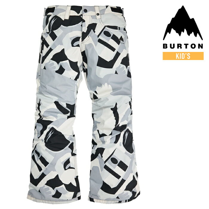 バートン ウェア パンツ 23-24 BURTON BOYS' BARNSTORM 2L PANTS True Black Cosmoblock キッズ YOUTH 子供 スノーボード 日本正規品