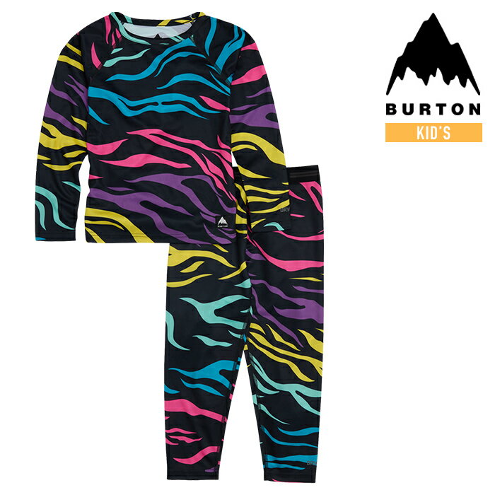 2023-24 BURTON TODDLERS' LIGHTWEIGHT BASE LAYER SET Safari o[g x[XC[Zbg Tt@ Xm[{[h Ci[ ǂ LbY 2024 {Ki