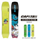 2023-24 CAPITA CHILDREN OF THE POW キャピタ チルドレンオブザパウ キッズ ユース 子供 こども スノーボード 板 2024 日本正規品 予約商品 【Brand】 CAPiTAは2000年にアメリカ・シアトルでライダーのジェイソン・ブラウンとブルー・モンゴメリーの手によって誕生したスノーボードカンパニー。常にハイクオリティーのボードを作ることをモットーに、妥協のない開発と独特の感性を持ち続ける。 【Details】 SHAPE: DIRECTIONAL 0.8” SETBACK SIDECUT: BLENDED RADIAL FLEX: DIRECTIONAL 3.5 RIDER TYPE: POWDER / RESORT SKILL LEVEL: 3/5 TERRAIN VERSATILITY: 4/5 GROOMERS: 3/5 POWDER: 5/5 JUMPS: 2/5 FLAT TRICK / JIBBING: 1/5 ・PAM16000 Topsheet ・Multitech Sublimation + Die-cut Base ・360 Degree HRC48 Steel Edges ・Full ABS1000 Sidewalls ・Stainless Steel 4 x 2 Inserts ※スノーボードは商品の特性上、カラーバリエーションやソールカラーが複数存在する場合がございますが、お客様による選択はできません。カタログ掲載の画像は出来る限り、商品ページにも掲載しておりますので画像をよくご確認下さい。また、ご注文順にランダムでピックアップとなる為、掲載画像と異なる場合があります。