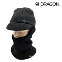 ドラゴン バラクラバ 23-24 DRAGON BRIM KNIT BALACLAVA Black フェイスマスク 防寒 スノーボード スキー 日本正規品