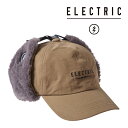 2023-24 ELECTRIC EAR FLAP LOW CAP Camel E24F21 エレクトリック フライトキャップ スノーボード 帽子 2024 日...