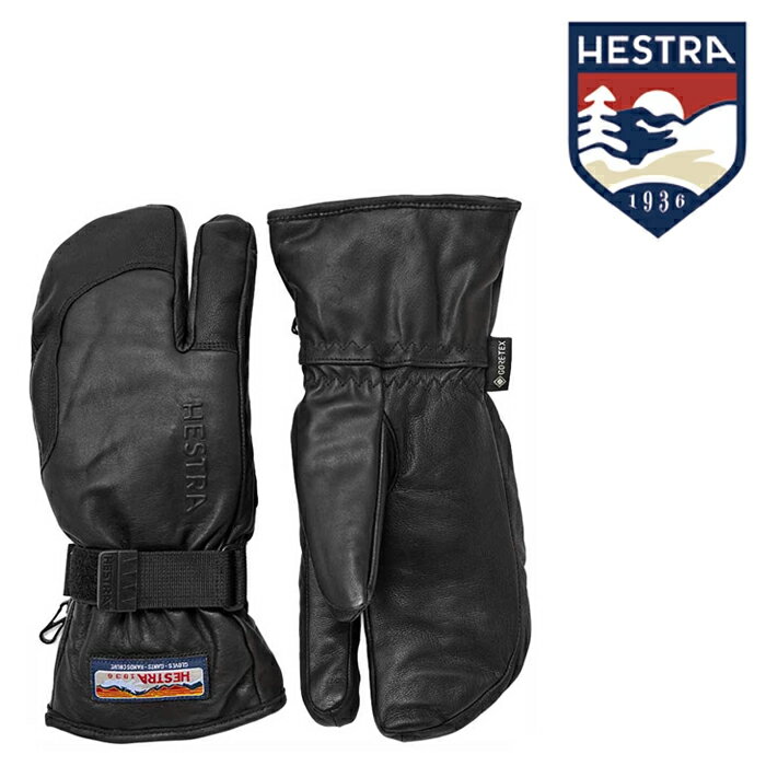 2023-24 HESTRA 3-Finger GTX Full Leather Black ヘストラ グローブ スキー スノーボード 手袋 2024 日本正規品