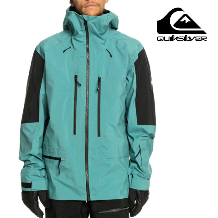 2023-24 QUIKSILVER HLPRO T RICE 3L GORE-TEX JK BLZ0 Brittany Blue クイックシルバー ブルー スノーボード ウェアー ジャケット 2024 日本正規品