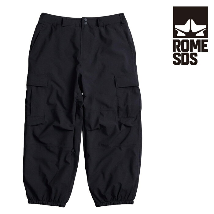 2023-24 ROME SDS BAGGY CARGO Pants Stretch Black [ Xm[{[h EFA pc 2024 {Ki