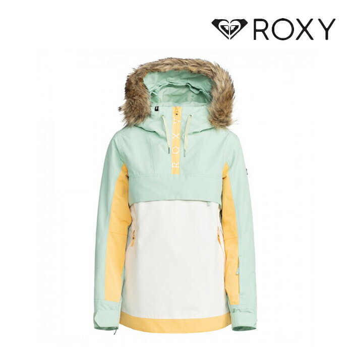 【Brand】 ビーチカルチャーとアクティブライフスタイルを愛する女性のためのブランドROXY。フェミニンなファッション性を融合したスタイルを同時に提案するROXYは、ビーチからタウン、そしてスノーシーンまでそのフィールドを拡大。現在は様々なスポーツをサポートするSPORTSラインまで展開を広げている。 【Details】 人気の高いROXYアノラックジャケットは、ボリューミーな取り外し可能ファーと胸のロゴプリントが特徴的です。サイドについた大きなファスナーで脱ぎ着も簡単、快適で機能満載な1着です。 防水・透湿性： ・10K ROXY DryFlightテクノロジー [10,000mm/10,000g] 表地： ・100％ ポリエステル(SOLID) ・リサイクル素材混紡 100% ポリエステル(PRINT) PFC FREE DWR加工 インサレーション： ・ROXY WarmFlight? Eco [ボディ 60g、スリーブ・フード 40g] 裏地： ・ポリエステルタフタ、起毛トリコット 機能： ・主要箇所に防水シームテープ加工 ・3箇所でフィット調節可能なフード ・着脱ファー ・雪の侵入を防ぐパウダースカート ・パウダースカート着脱用固定スナップ ・ジャケット・パンツ連結用ループ ・メッシュ付きベンチレーション ・サムホール付きライクラハンドゲイター ・チンガード ・ROXY WARMLINK BELT装着用ループ付き ・ROXY HYDROSMARTテクノロジーを使用した内襟 ●JACKET サイズガイド(単位:cm) XS S M L 胸囲 81 - 85 85 - 89 89 - 93 94 - 98 裄丈 57 58 59 60 ●PANT サイズガイド(単位:cm) XS S M L ウエスト 62 - 66 66 - 70 70 - 74 75 - 79 ヒップ 88 - 92 92 - 96 96 - 100 101 - 105 股下 78 79 80 81 ※ヌード寸の目安です