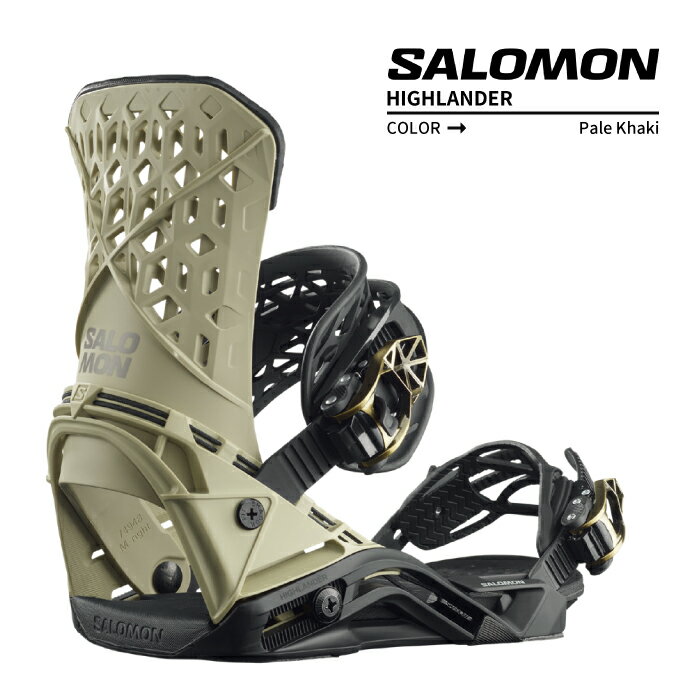 2023-24 SALOMON HIGHLANDER Pale Khaki サロモン ハイランダー ペールカーキ スノーボード バインディング ビンディング メンズ 2024 日本正規品