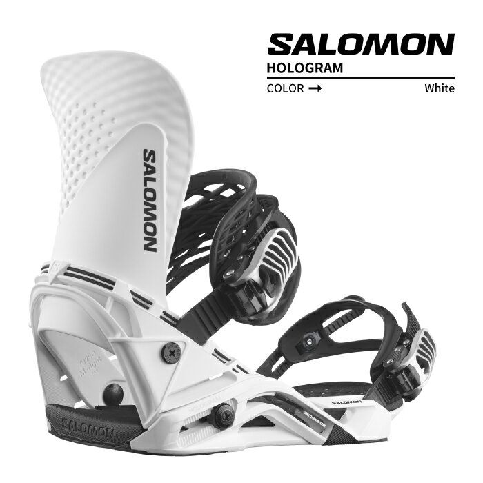 2023-24 SALOMON HOLOGRAM White サロモン ホログラム ホワイト スノーボード バインディング ビンディング メンズ 2024 日本正規品