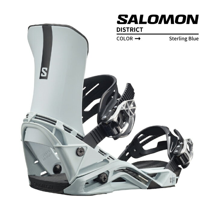 2023-24 SALOMON DISTRICT Sterling Blue サロモン ディストリクト スターリング ブルー スノーボード バインディング ビンディング メンズ 2024 日本正規品