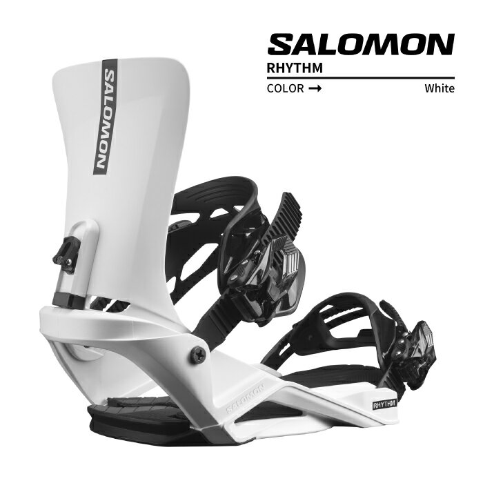 2023-24 SALOMON RHYTHM White サロモン リズム ホワイト 白 スノーボード バインディング ビンディング ユニセックス レディース メンズ 2024 日本正規品