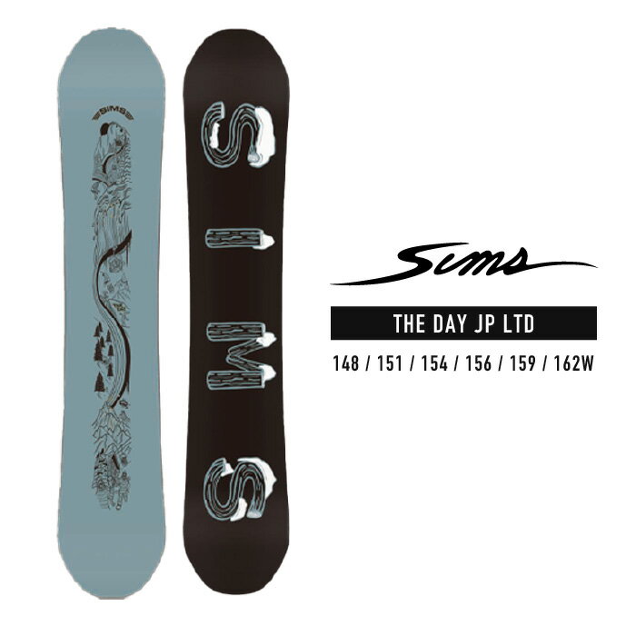 2023-24 SIMS THE DAY JP LTD シムス ザ・デイ ジャパンリミテッド メンズ スノーボード 板 Snowboards 2024 日本正規品