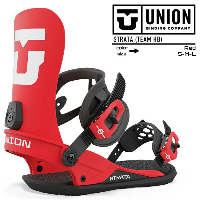 2023-24 UNION STRATA Red ストラータ レッド 赤 ユニオン スノーボード バインディング ビンディング 2024 日本正規品