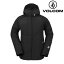 2023-24 VOLCOM 2836 INS JACKET BLK-Black G0452408  Ρܡ 㥱å  2024 