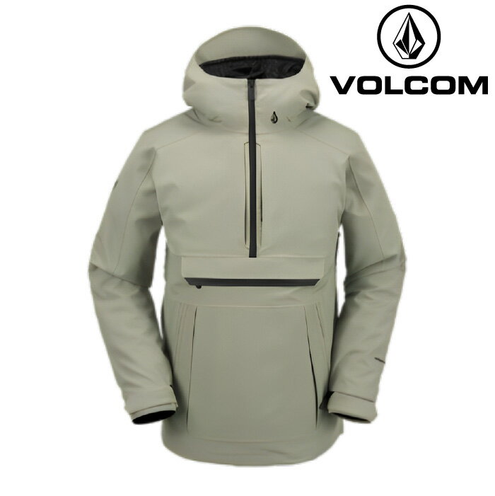 2023-24 VOLCOM BRIGHTON PULLOVER LTM-Light Military G0652408 メンズ スノーボード ジャケット ウェ..