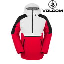 2023-24 VOLCOM BRIGHTON PULLOVER RED-Red G0652408 メンズ スノーボード ジャケット ウェア 2024 日本正規品