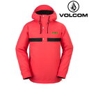 2023-24 VOLCOM LONGO PULLOVER ORG-Orange G0652411 メンズ スノーボード ジャケット ウェア 2024 日本正規...
