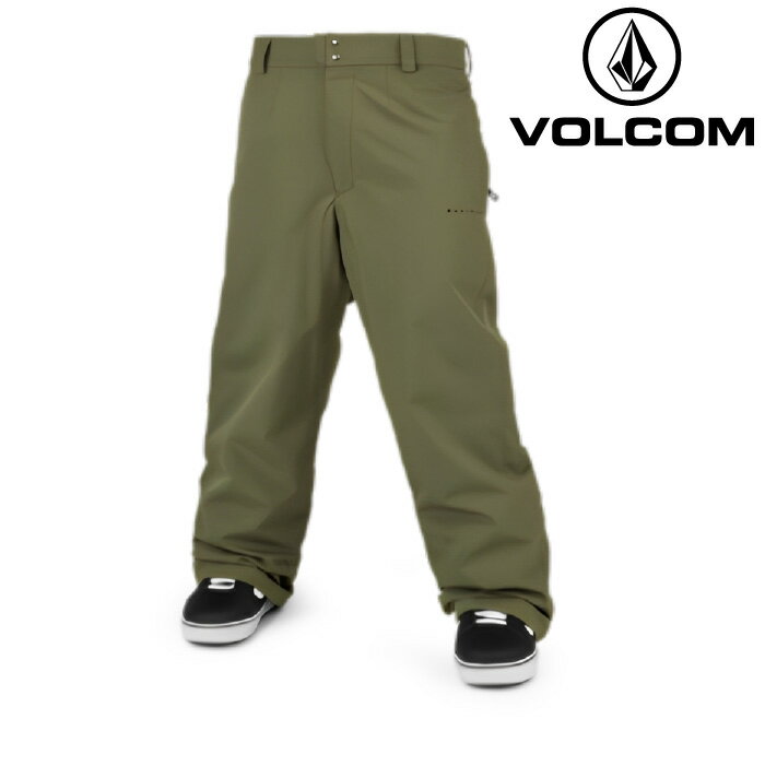 2023-24 VOLCOM VLCMXDUSTBOX PANT MIL-Military G1352411 メンズ スノーボード パンツ ウェア 2024 日..