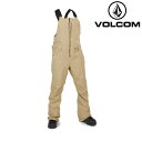 2023-24 VOLCOM SWIFT BIB OVERALL DKA-Dark Khaki ボルコム ウェア ビブパンツ レディース ウィメンズ スノーボー...