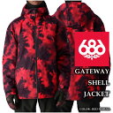 2024-25 686 GATEWAY SHELL JACKET Red Nebula シックスエイトシックス スノーボード ウェア ジャケット メンズ 24-25 2025 日本正規品(4)