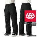 2024-25 686 INFINITY INSULATED CARGO PANT Black シックスエイトシックス スノーボード ウェア パンツ メンズ 2...
