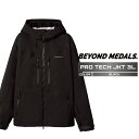 2024-25 BEYOND MEDALS PRO TECH JKT 3L Black ビヨンドメダルズ スノーボード ウェア ジャケット メンズ レディース ...
